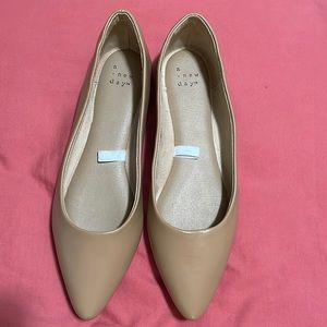 A New Day Target Pointed Ballet Flats Nude
